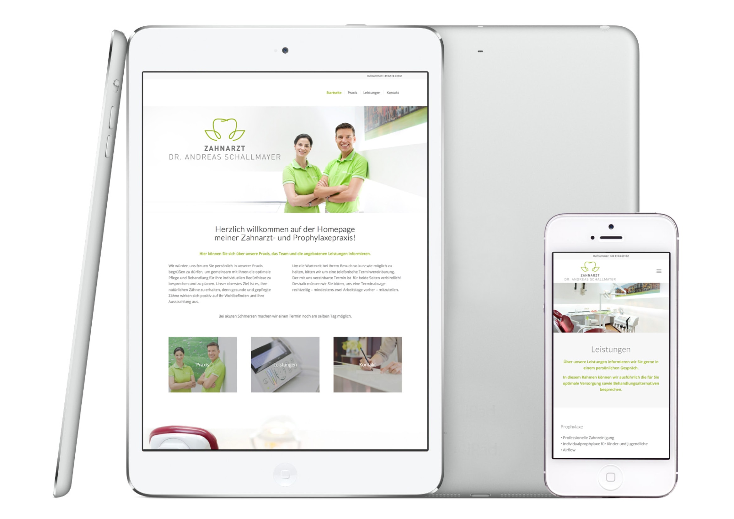 Webdesign Entwicklung für Zahnarztpraxis