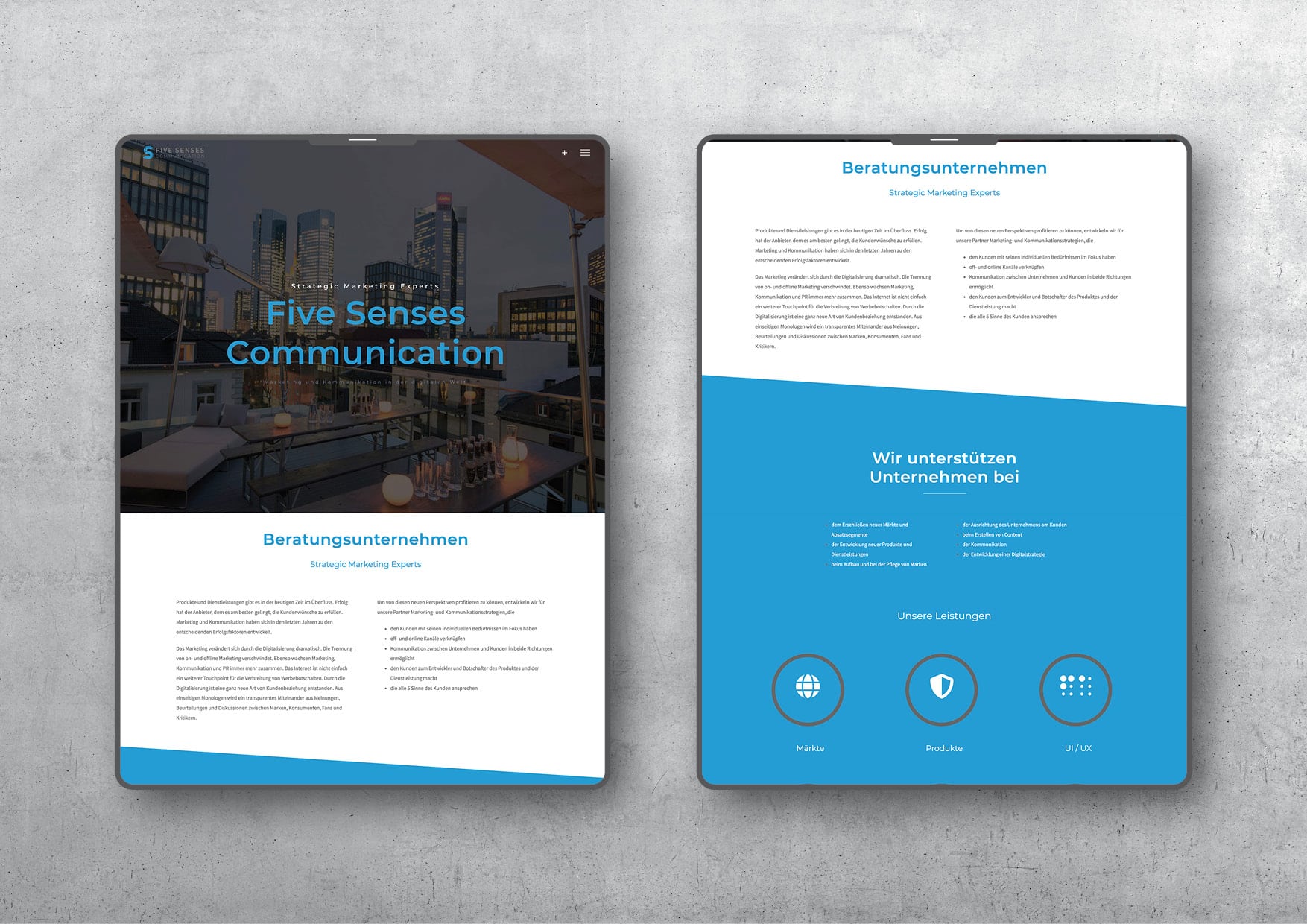 Corporate Design und Homepage Entwicklung für Beratungsunternehmen durch Grafik-Designer Ronald Wissler
