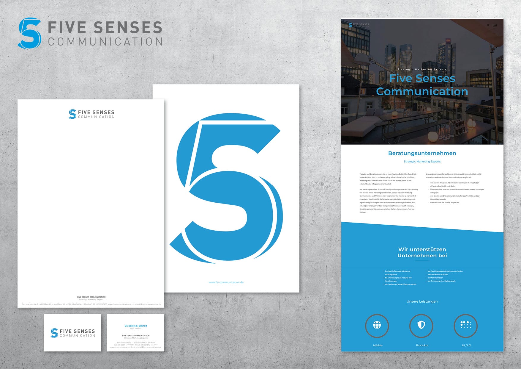Corporate Design und Homepage Entwicklung für Beratungsunternehmen durch Grafik-Designer Ronald Wissler
