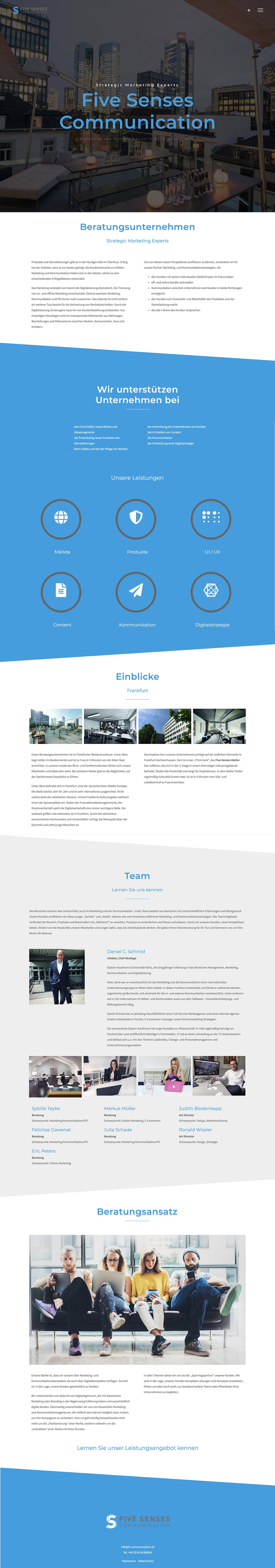 Homepage Entwicklung für Beratungsunternehmen durch Webdesigner Ronald Wissler