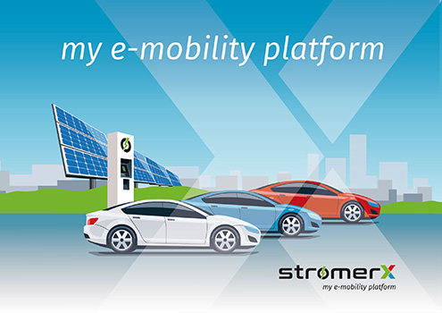 Entwicklung Corporate Design, Logo und Homepage Erstellung für Internet Plattform Elektromobilität