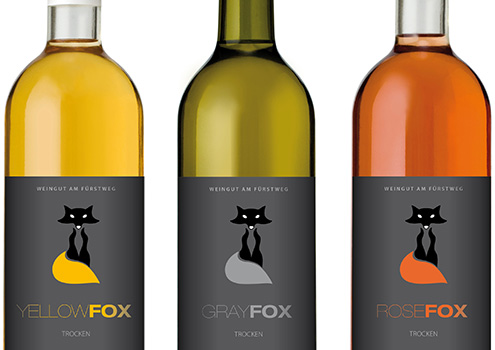 Gestaltung von Weinetiketten für Weingut durch Grafikdesigner Ronald Wissler Schweiz