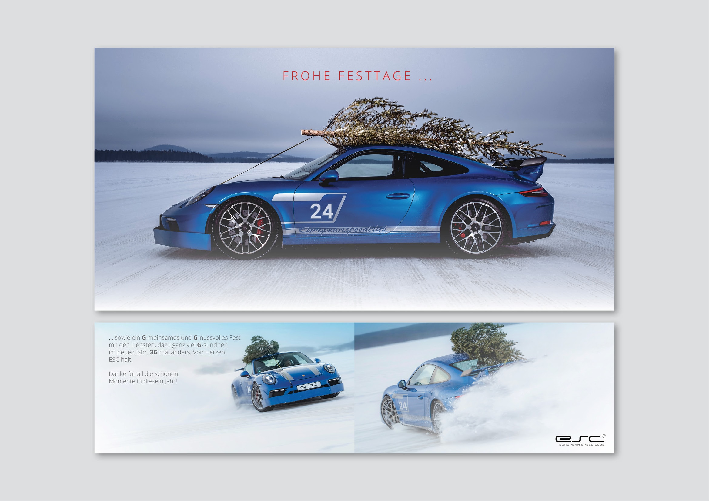 Gestaltung Weihnachtskarte für European Speed Club durch Grafikdesigner Ronald Wissler Gestaltung Weihnachtskarte für European Speed Club durch Grafikdesigner Ronald Wissler Frankfurt am Main