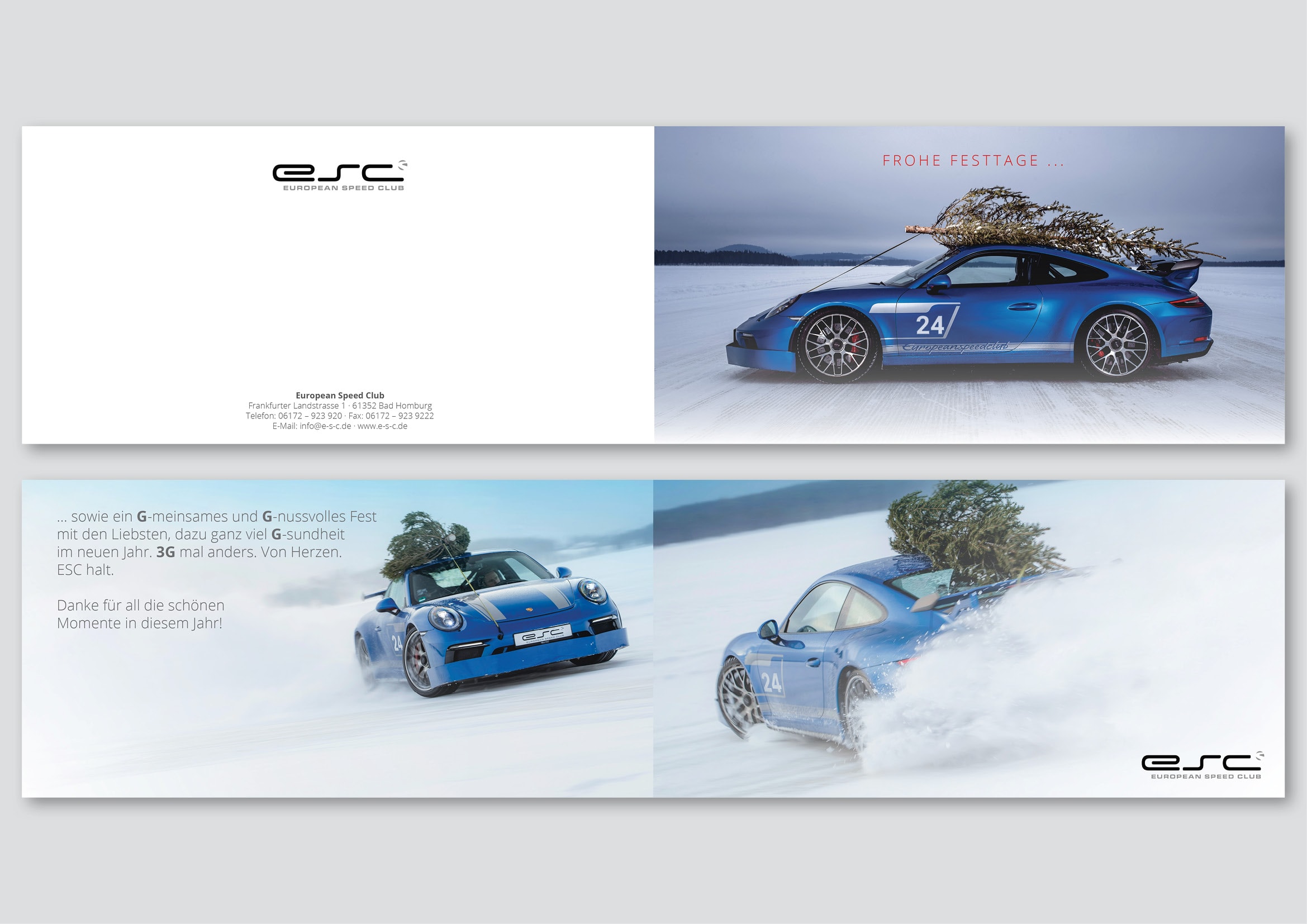 Gestaltung Weihnachtskarte für European Speed Club durch Grafikdesigner Ronald Wissler Gestaltung Weihnachtskarte für European Speed Club durch Grafikdesigner Ronald Wissler Frankfurt am Main