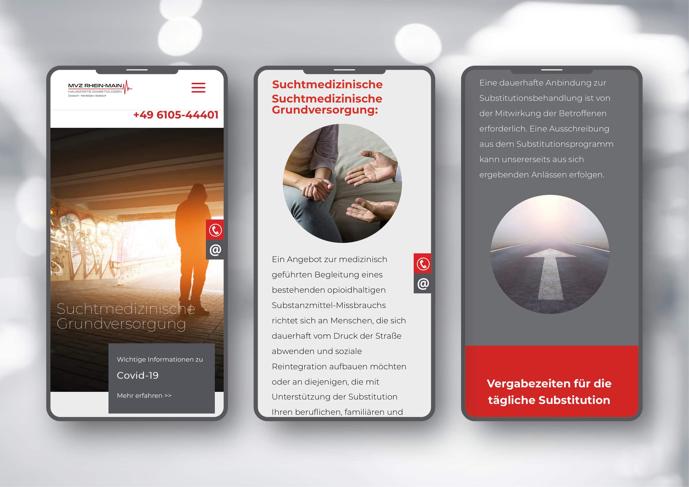Webdesign und technische Umsetzung Website Suchtmedizinische Grundversorgung Webdesign und technische Umsetzung Internetseite Suchtmedizinische Grundversorgung
