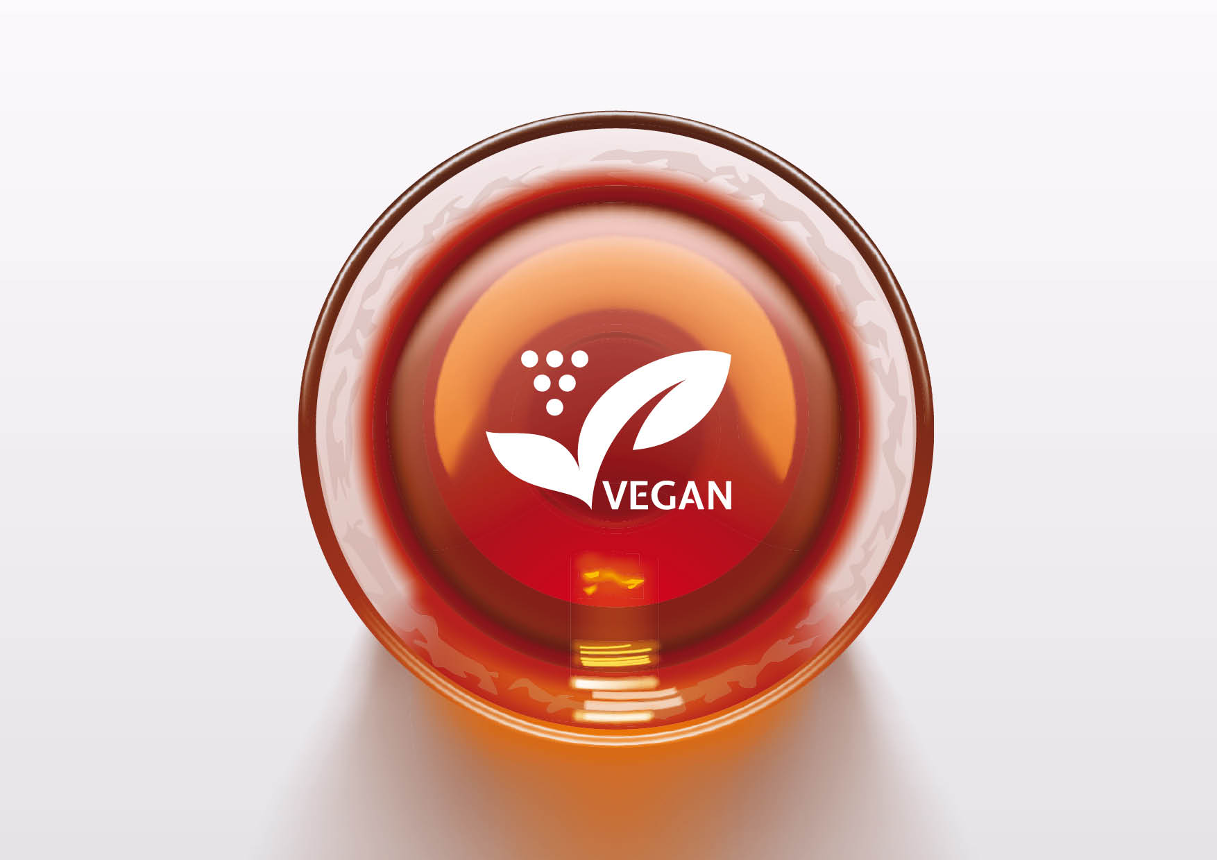 Entwicklung Logodesign / Siegel „Vegan“ für Weingut durch Grafikdesigner Ronald Wissler