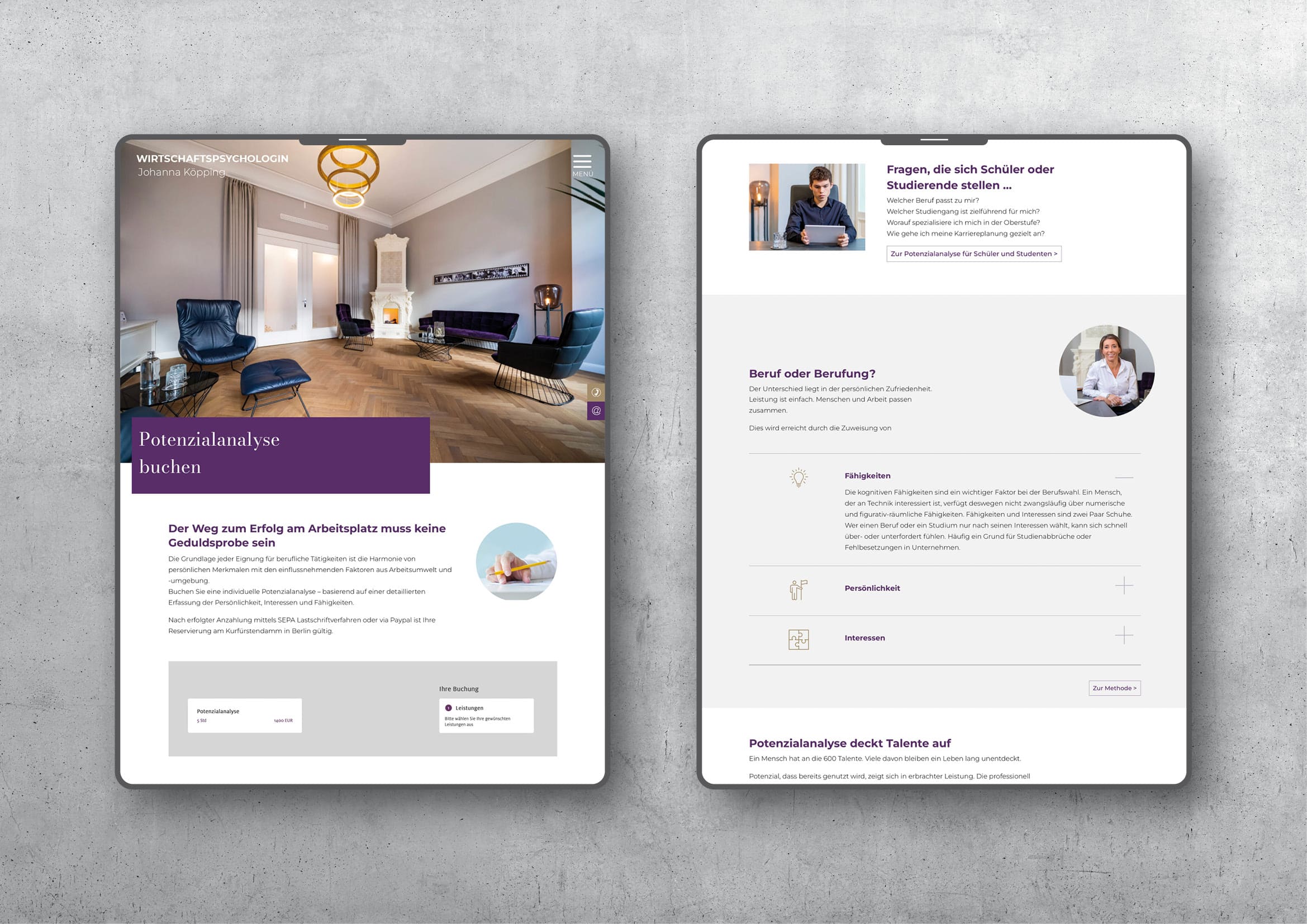 Webdesign_Entwicklung_Psychologin_Johanna_Köpping_07 Webdesign Entwicklung für Wirtschaftspsychologin Johanna Köpping
