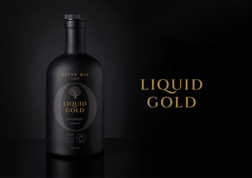 Entwicklung Logo und Etikett für Premium Olivenöl