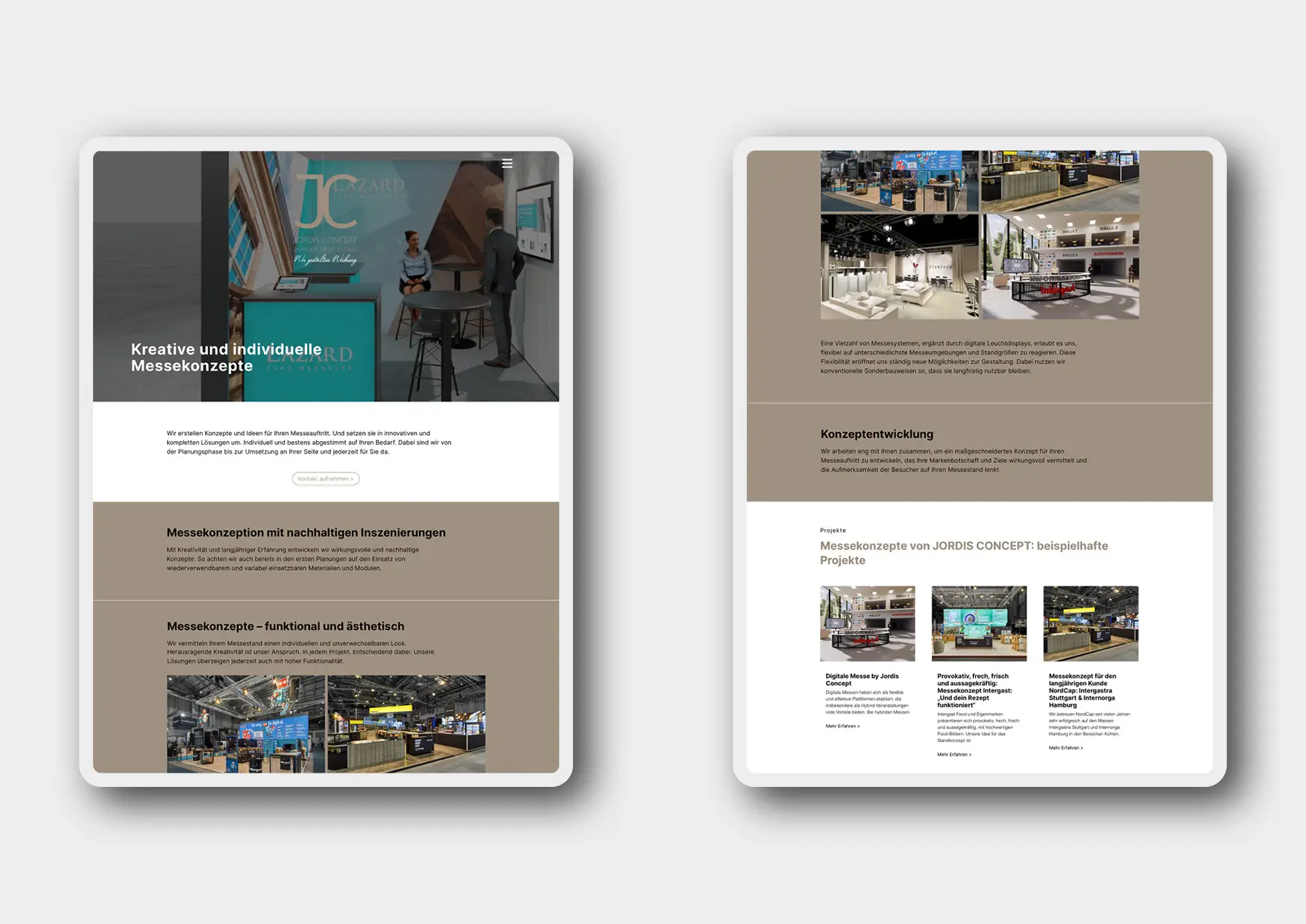Webdesign-Webentwicklung-Website-Agentur-Messedesign-Messebau-04 Webdesign und Programmierung Website für Messedesign Agentur Jordis Concept durch Webdesigner Ronald Wissler