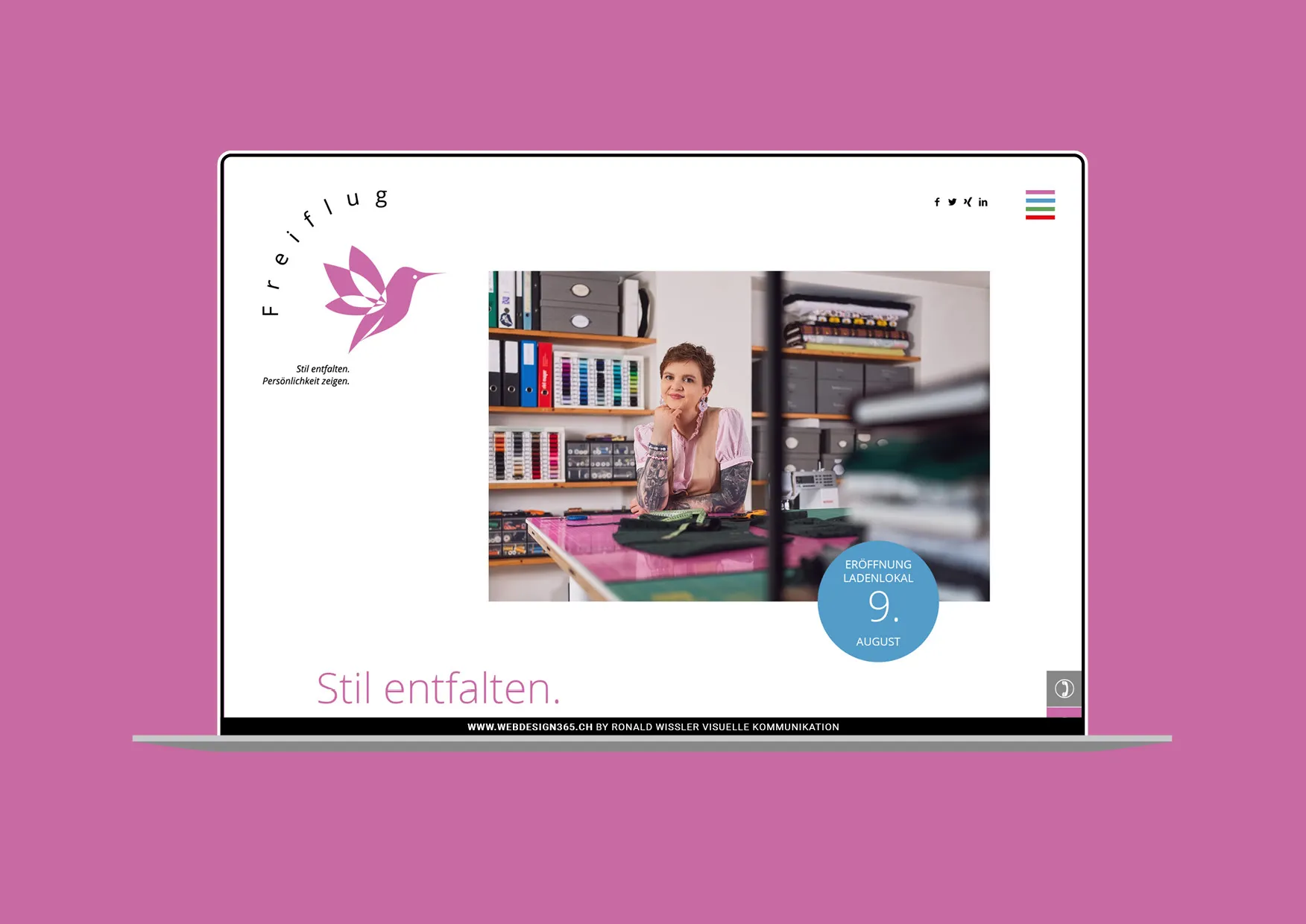 Website-Erstellung-Logodesign-Imageberaterin-Modedesignerin-010 Webdesign und Corporate Design Entwicklung für Schneiderin und Stilberaterin durch Webdesigner Ronald Wissler aus Zürich
