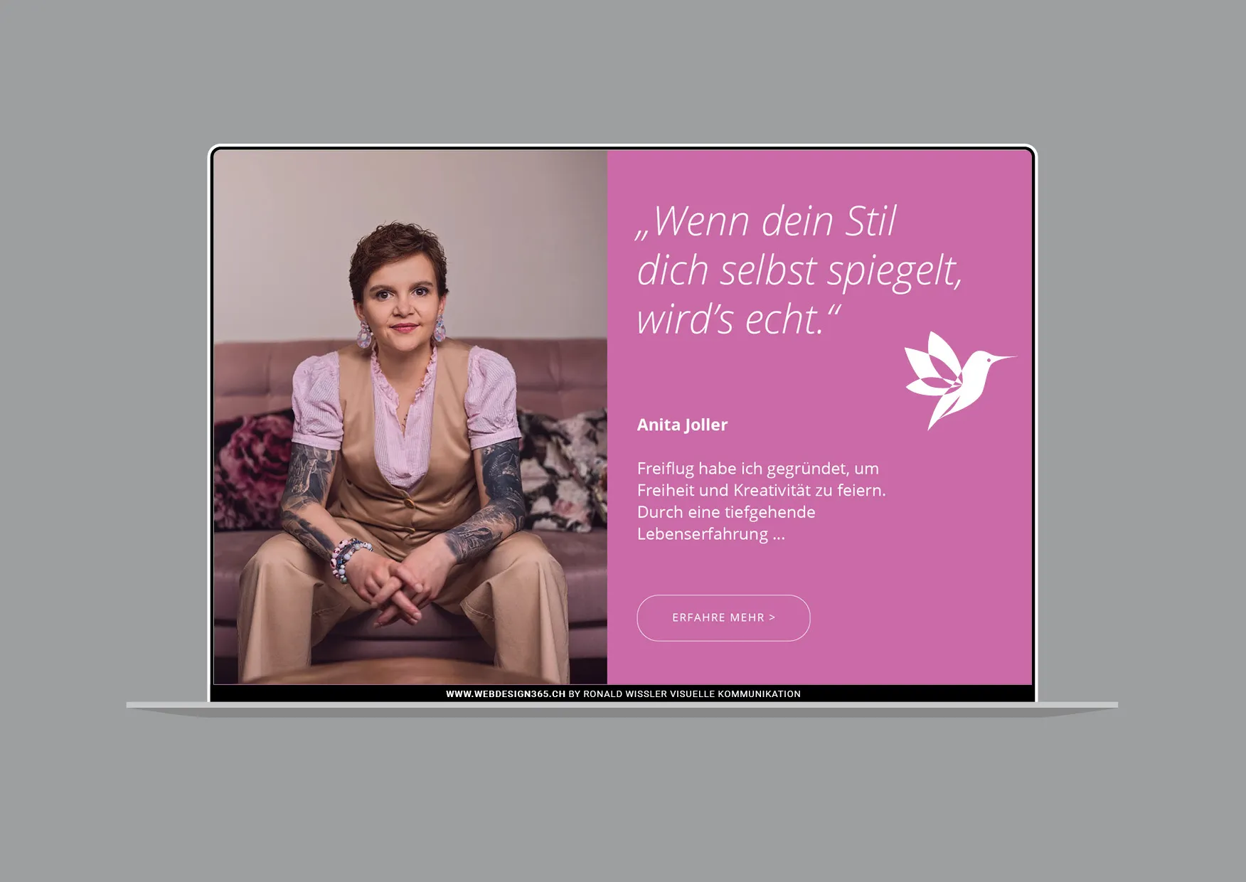 Website-Erstellung-Logodesign-Imageberaterin-Modedesignerin-011 Webdesign und Corporate Design Entwicklung für Schneiderin und Stilberaterin durch Webdesigner Ronald Wissler aus Zürich