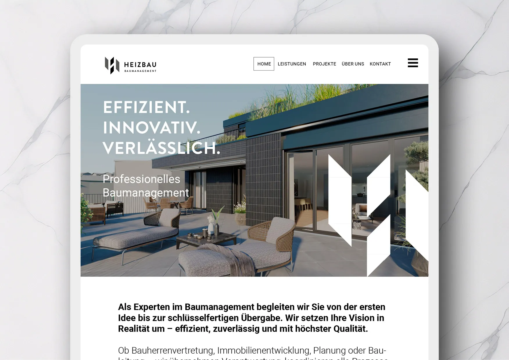 Website-Erstellung-Logodesign-Immoblien-Entwickler-Baumanagement-03 Webdesign und Logodesign für Unternehmen Baumanagement und Immobilienentwicklung durch Webdesigner Ronald Wissler Zürich