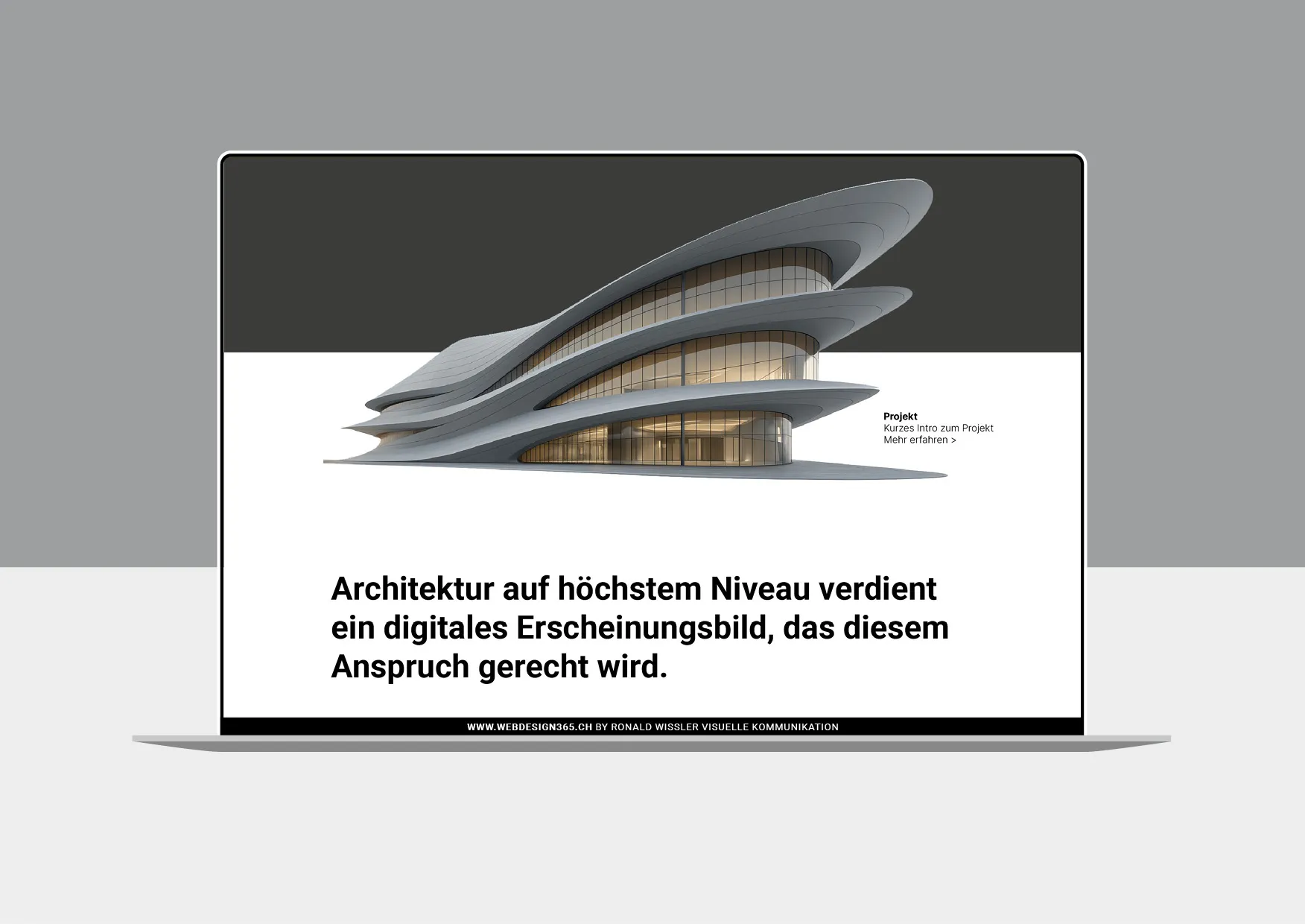 Premium Webdesign für Architekturbüros, Immobilienunternehmen und Projektentwickler durch Webdesigner Ronald Wissler, Zürich, Schweiz Premium Webdesign für Architekturbüros, Immobilienunternehmen und Projektentwickler durch Webdesigner Ronald Wissler, Zürich, Schweiz