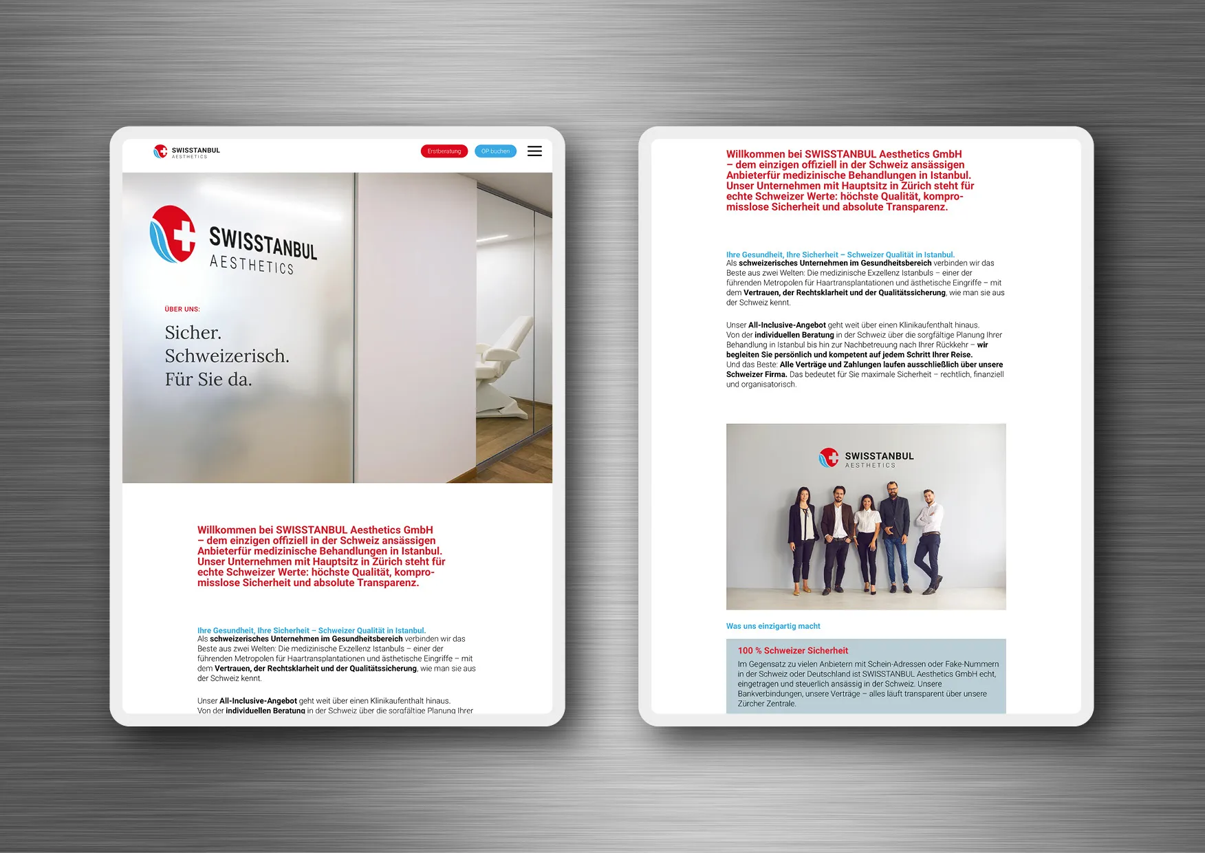 Website-Erstellung-Logodesign-aesthetische-und-plastische-Chirurgie-05 Entwicklung Logo und Website für SWISSANBUL Aesthetics, einem Anbieter von medizinischen Dienstleistungen im Bereich ästhetische und plastische Chirurgie