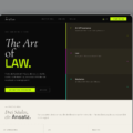 Webdesign Simulation Website Anwaltskanzlei The Art of Law Zürich